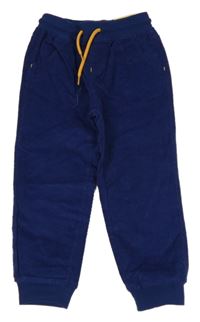 Nové - Tmavomodré manšestráky s úpletovým pasem Kiki&Koko