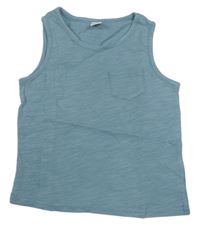 Šedomodré tílko s kapsou shein