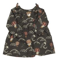Hnědé šaty s králíky H&M