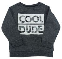 Tmavošedá mikina s nápisem Primark