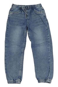 Světlemodré cuff teplákové jogger rifle H&M