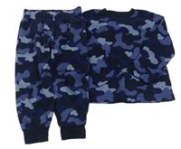 Tmavomodré army pyžamo F&F