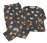 Antracitové pyžamo s obrázky George