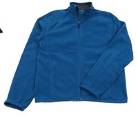 Petrolejová fleecová funkční propínací mikina Quechua