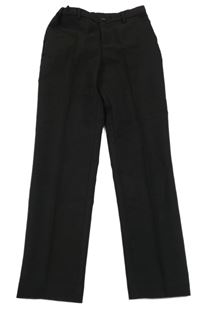 Černé slim fit chino slavnostní kalhoty H&M