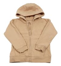 Broskvová propínací mikina s kapucí George