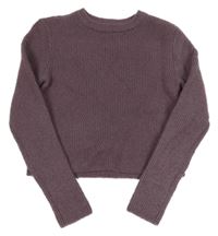 Fialový crop svetr S. Oliver