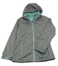 Šedá softshellová bunda s kapucí Active Touch