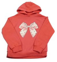 Jahodová mikina s mašlí s kapucí Primark