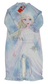 Nové - Světlemodro-lila pastelový UV overal s Elsou George