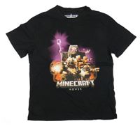 Černé tričko - Minecraft 