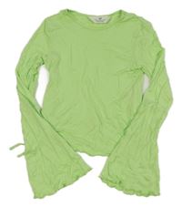 Světlezelené crop triko H&M