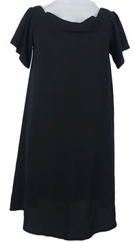 Dámské černé šaty s lodičkovým výstřihem New Look 