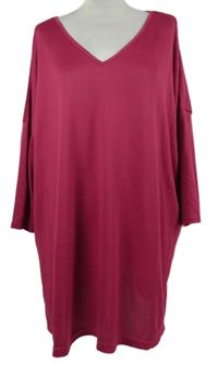 Dámská tmavorůžová svetrová tunika New Look vel. 56