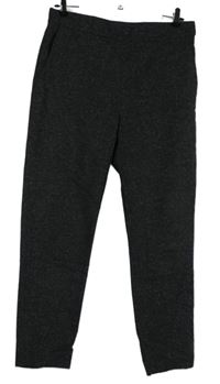 Dámské tmavošedé melírované vlněné kalhoty COS 