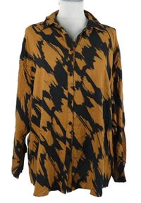 Dámská medovo-černá vzorovaná halenka George 