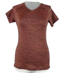 Dámské růžovo-černé melírované sportovní funkční tričko Adidas 