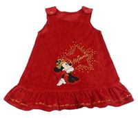 Červené sametové šaty s Minnie George