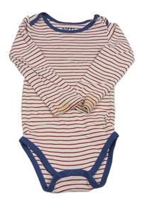 Bílo-červené pruhované body Tchibo