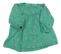 Tyrkysové květinové šaty Nutmeg