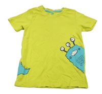 Neonově žluté tričko s příšerkou Lupilu