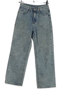 Dámské modré plísňové volné rifle Shein 