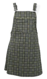 Dámské černo-bílo-žluté kostkované laclové šaty H&M