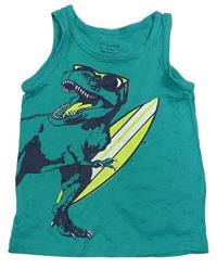 Zelené tílko s dinosaurem Primark