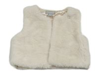 Světlebéžová kožešinová podšitá vesta Primark