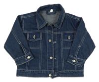 Tmavomodrá riflová bunda 