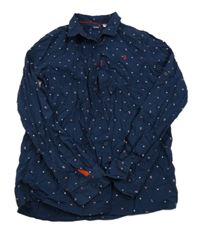 Tmavomodrá vzorovaná košile Okaidi