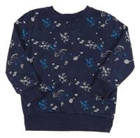 Tmavomodrá mikina s kaňkami George