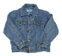 Modrá riflová bunda 