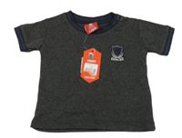 Tmavošedé tričko s nášivkou - FC Liverpool 