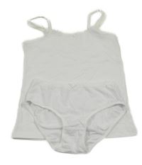 2set - bílá košilka s krajkou kalhotky M&S