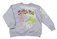 Fialová mikina s potiskem Zara