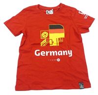 Červené fotbalové tričko Germany