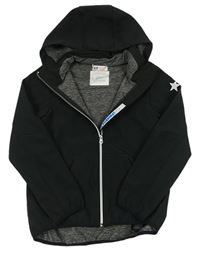 Černá softshellová bunda s odepínací kapucí zn. h&M