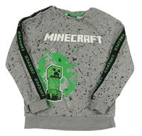 Šedo-černá vzorovaná mikina Minecraft George
