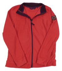 Červená fleecová funkční propínací mikina zn. Crivit 