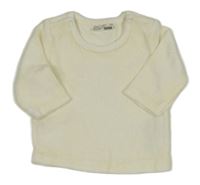 Smetanová sametová mikina Ergee 