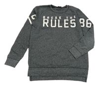 Šedá melírovaná mikina s nápisem Urban