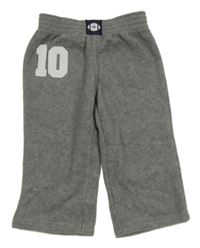 Šedé fleecové tepláky s číslem Carter´s 