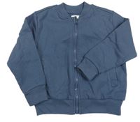 Modrošedá propínací mikina Sinsay 