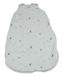 Bílý zateplený spací pytel s raketami The Little White Company 