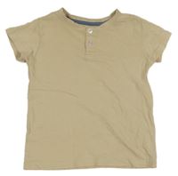 Béžové tričko s knoflíčky Kiki&Koko