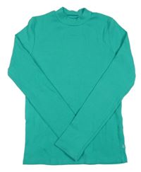 Zelené žebrované triko We