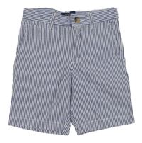 Modro-bílé pruhované plátěné chino kraťasy Ralph Lauren 