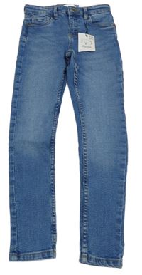 Nové - Modré teplákové skinny rifle Zara 