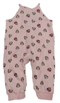 Světlerůžový teplákový overal s Minnie Disney 